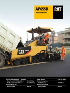 Caterpillar (CAT) AP655D Specifications