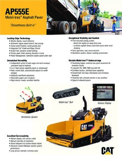 Caterpillar (CAT) AP555E Specifications