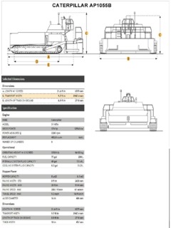Caterpillar (CAT) AP1055B Specifications