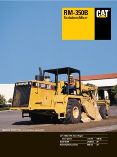 Caterpillar (CAT) RM-350B Specifications