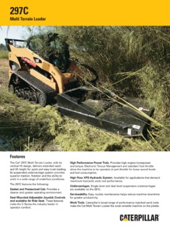 Caterpillar (CAT) 297C Specifications