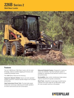 Caterpillar (CAT) 226B Specifications
