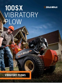 Ditch Witch 100SX Vibratory Plow Specifications