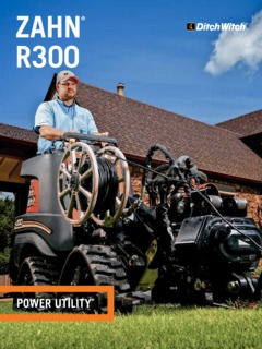 Ditch Witch ZAHN R300 Specifications