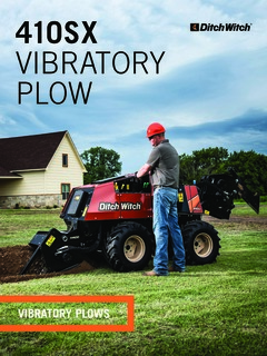 Ditch Witch 410SX Vibratory Plow Specifications