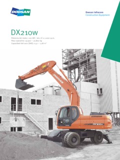 Doosan DX210W Specifications