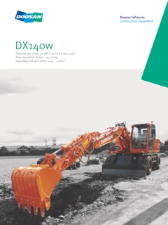 Doosan DX140W Specifications