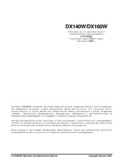 Doosan DX160W Specifications