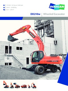 Doosan DX210W Specifications