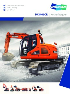 Doosan DX140LCR Specifications