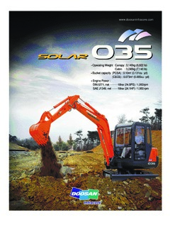 Doosan Solar 035 Specifications