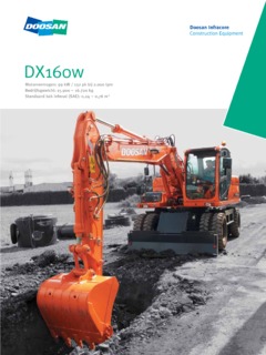 Doosan DX160W Specifications