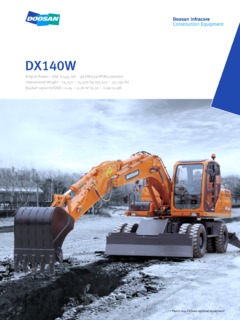 Doosan DX140W Specifications