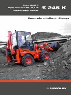 Eurocomach E 245 K Specifications