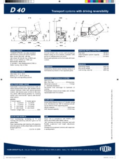 Fiori D 40 Specifications