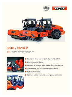 Hamm 3516 Specifications