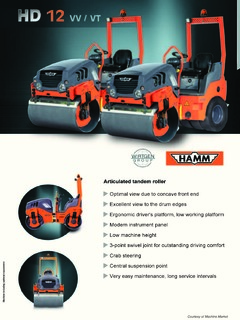 Hamm HD 12 VT Specifications