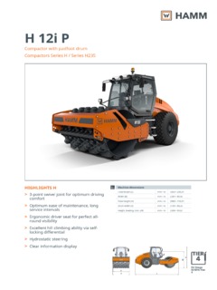 Hamm H 12i P Specifications