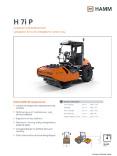 Hamm H 7i P Specifications