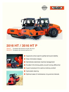 Hamm 3516 HT Specifications