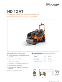 Hamm HD 12 VT Specifications
