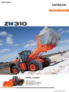 Hitachi Construction Machinery ZW310-5 Specifications