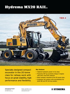 Hydrema MX20 RAIL Specifications