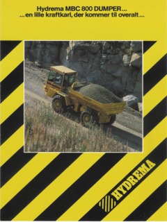 Hydrema MBC 800 Specifications