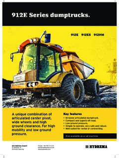 Hydrema 912HM Specifications