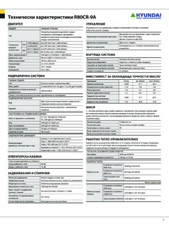 Hyundai R80CR-9A Specifications