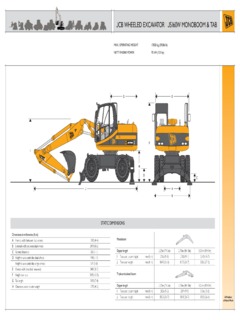 JCB JS160W TAB Specifications