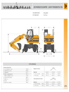 JCB JS145W Specifications