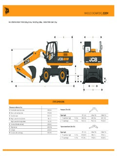 JCB JS200W Specifications