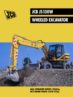 JCB JS130W Specifications