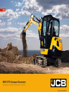 JCB 8029CTS Specifications