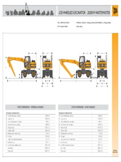 JCB JS200W WASTEMASTER Specifications