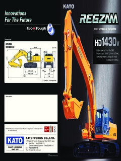 Kato HD1430v Specifications