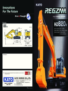 Kato HD820V Specifications