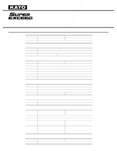 Kato HD308US Specifications