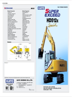 Kato HD512E Specifications