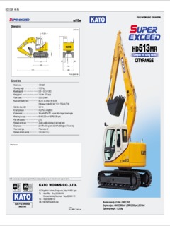 Kato HD513MR Specifications