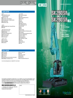 Kobelco SK260SRNLC Specifications
