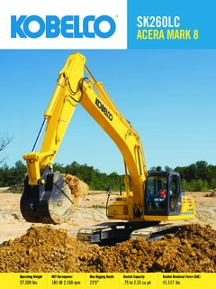 Kobelco SK260LC Specifications