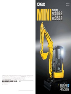 Kobelco SK35SR-6E Specifications