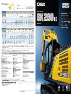 Kobelco SK260LC-10 Specifications