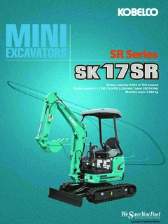 Kobelco SK17SR Specifications
