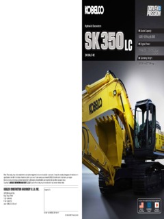 Kobelco SK350LC-9E Specifications