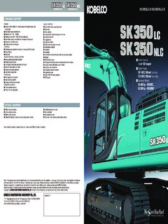 Kobelco SK350nLC-9 Specifications