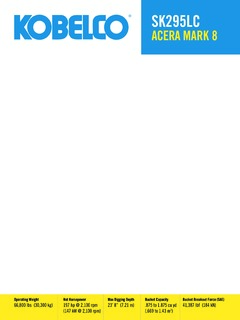 Kobelco SK295LC Specifications