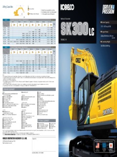 Kobelco SK300LC-10 Specifications